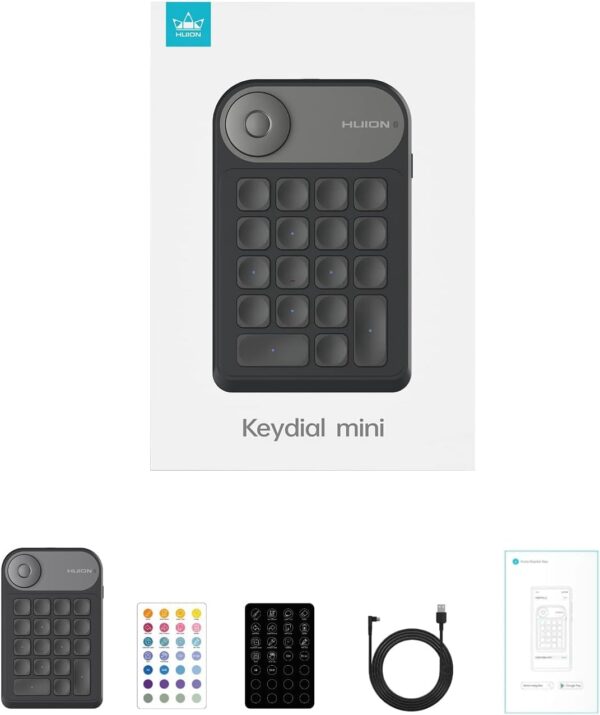 HUION Keydial Mini K20 Bluetooth 5.0 Express Key Remote Control - Image 2