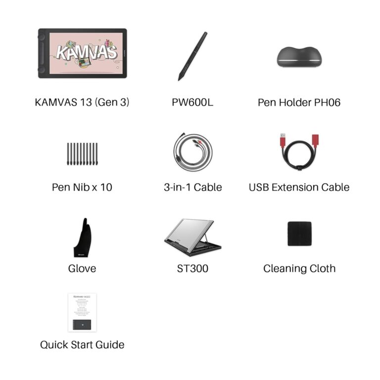 Huion Kamvas 13 Gen 3 - Gen3 with FHD (1920X1080)