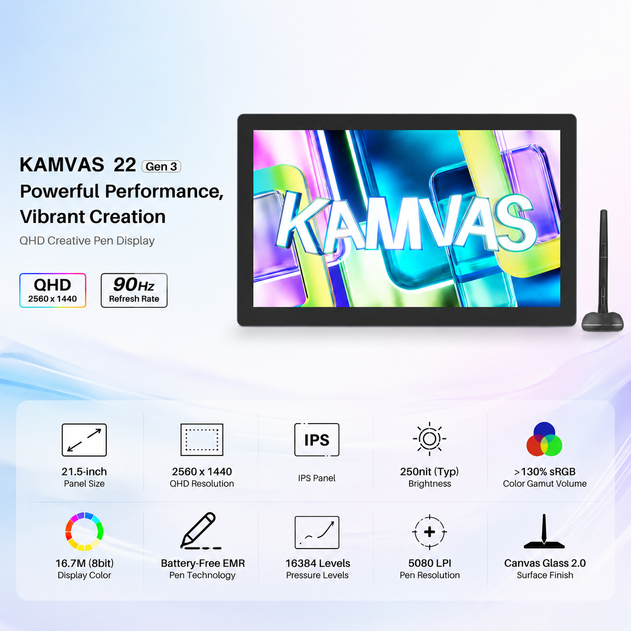 Huion Kamvas 22 Gen3 ( Pre-Booking ) - Image 2